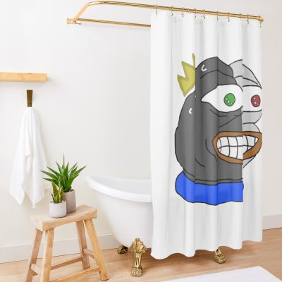 Ranboo Memes Sticker Shower Curtain Official Ranboo Merch
