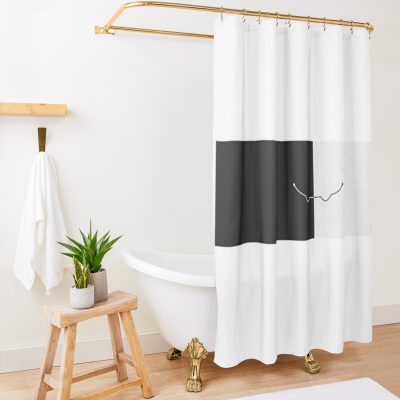 Ranboo Face Smile Shower Curtain Official Ranboo Merch