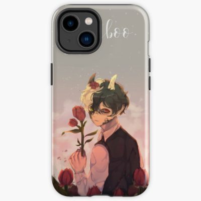 Aesthetic Ranboo With Rose | Dream Smp Iphone Case Official Cow Anime Merch